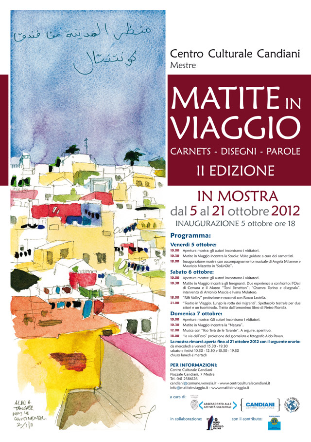 MATITE IN VIAGGIO CARNETS DISEGNI PAROLE MANIFESTO 2012