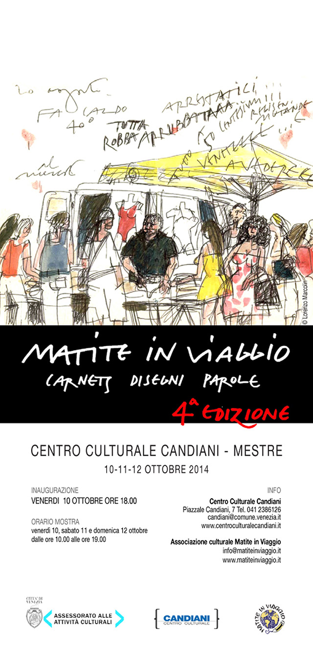 MATITE IN VIAGGIO CARNETS DISEGNI PAROLE MANIFESTO 2014