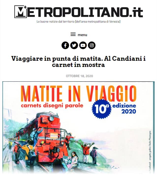 viaggiare in punta di matita. Al Candiani i carnet in mostra