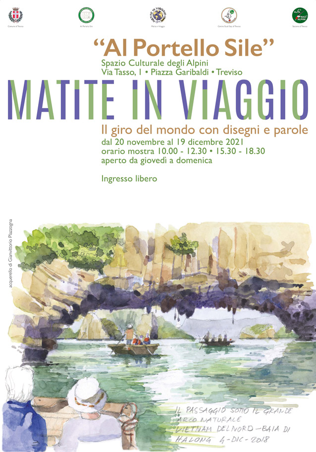 locandina undicesima edizione della mostra internazionale Carnets Disegni Parole di Matite in Viaggio