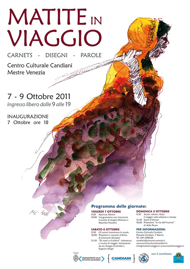 MATITE IN VIAGGIO CARNETS DISEGNI PAROLE MANIFESTO 2011