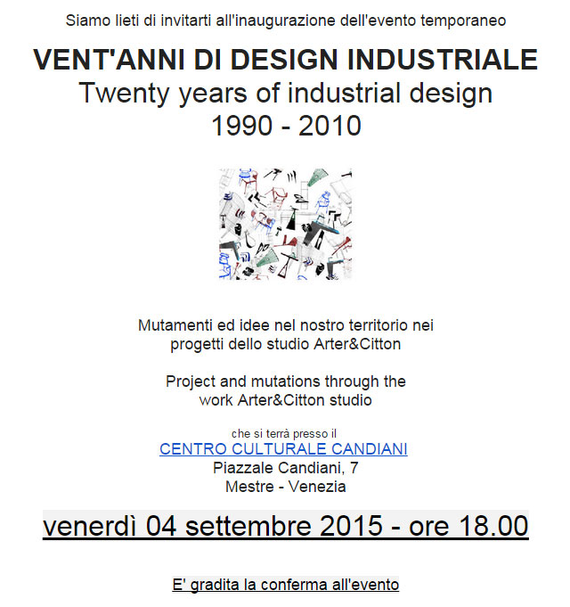 20 anni di industrial design