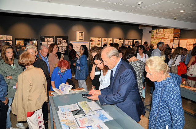 Immagini delle persone presenti all’inaugurazione