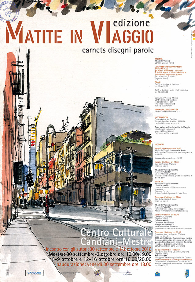 MATITE IN VIAGGIO CARNETS DISEGNI PAROLE MANIFESTO 2016