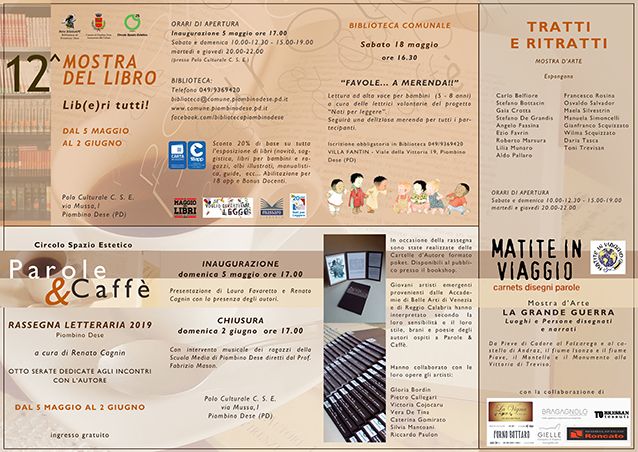 volantino delle attività del Circolo Spazio Estetico 2019